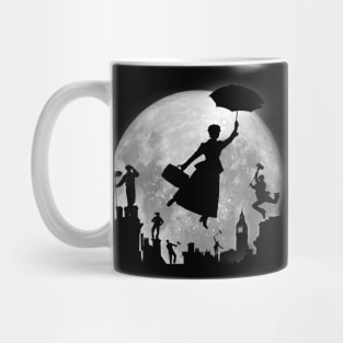 Full Moon over London Rooftops Mug